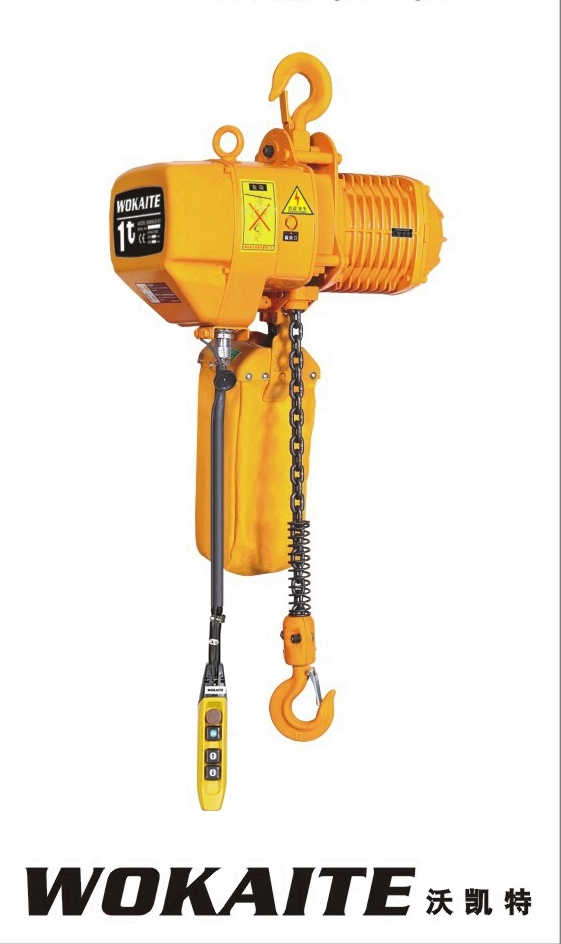 380V 1ton Single/Dual Speed Electric Chain Hoist with Trolley Lifting