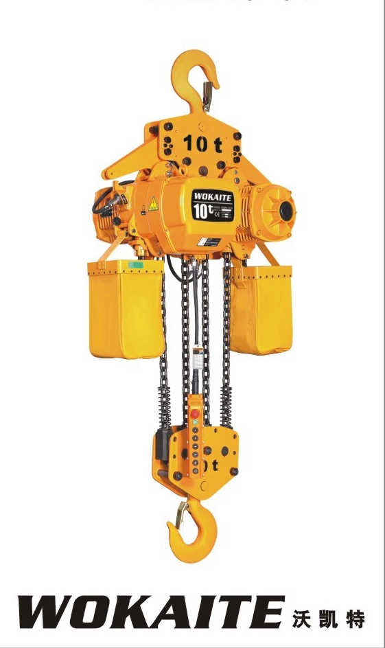 380V 10ton Single/Dual Speed Electric Chain Hoist with Trolley Lifting