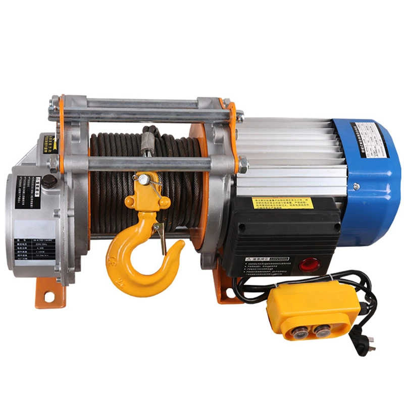 Fast Speed Small Electric Wire Rope Winches 800kg 1000kg Electric Hoist