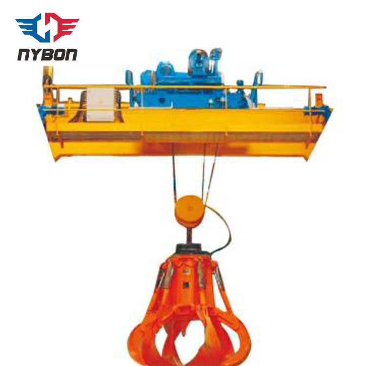 Scrap Metal Bulk Material Handling Double Girder Overhead Travel Grab Eot Cranes