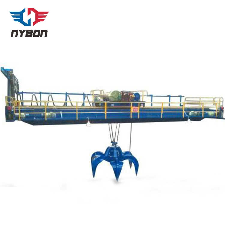 Scrap Metal Bulk Material Handling Double Girder Overhead Travel Grab Eot Cranes