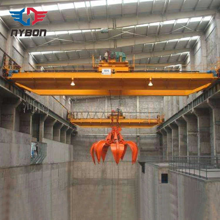 Scrap Metal Bulk Material Handling Double Girder Overhead Travel Grab Eot Cranes