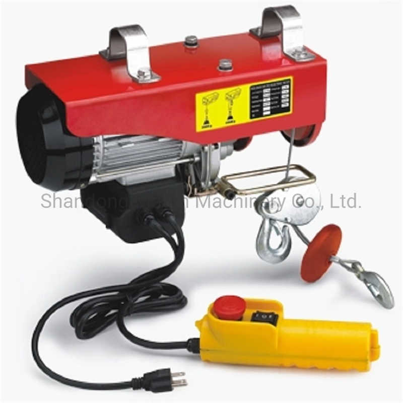 PA1000 Electric Wire Rope Hoist Wire Rope PA1000 Mini Small Electric Hoist