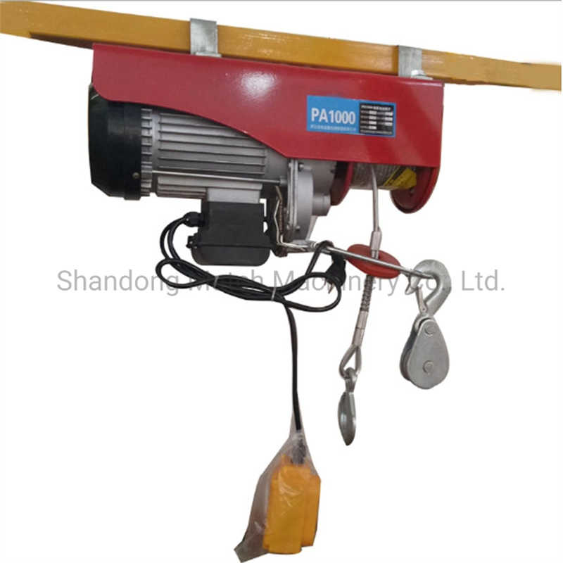 PA1000 Electric Wire Rope Hoist Wire Rope PA1000 Mini Small Electric Hoist