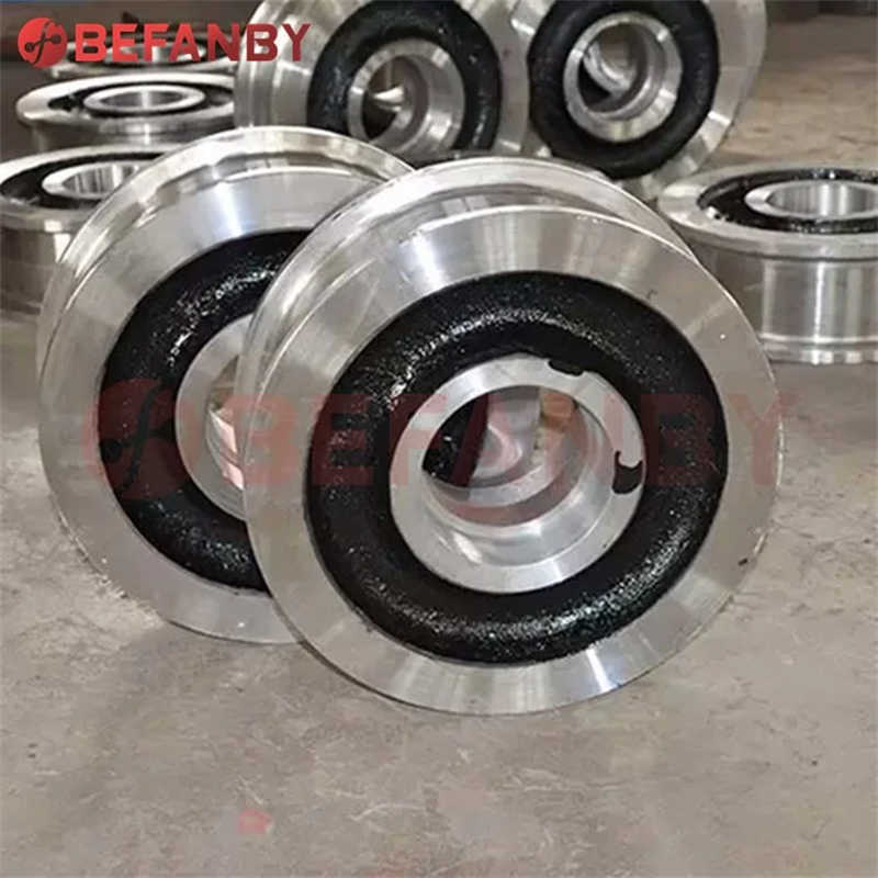 600mm Diameter Double Flange Stainless Rail Wheel Cast Steel Wheel