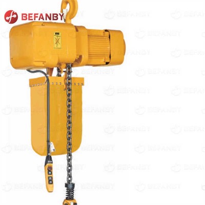 Durable Port Metal Plate Hook Type Electric Chain Hoist 5 Ton