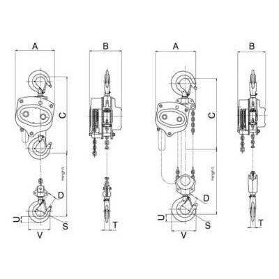 High Quality Manual Chain Hoist / Chain Block (HSZ-B)