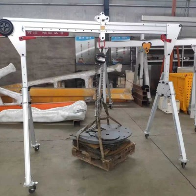 1t-5t Foldable Mini Aluminum Mobile Gantry Crane