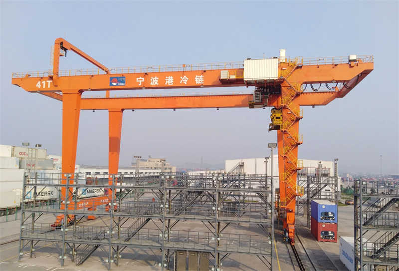 China New 40ton Rmg5508 Rail-Mounted Container Gantry Crane