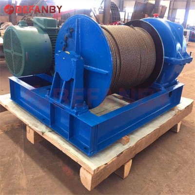 Heavy Duty Electric Cable 20 Ton Pulling Boat Slipway Winch