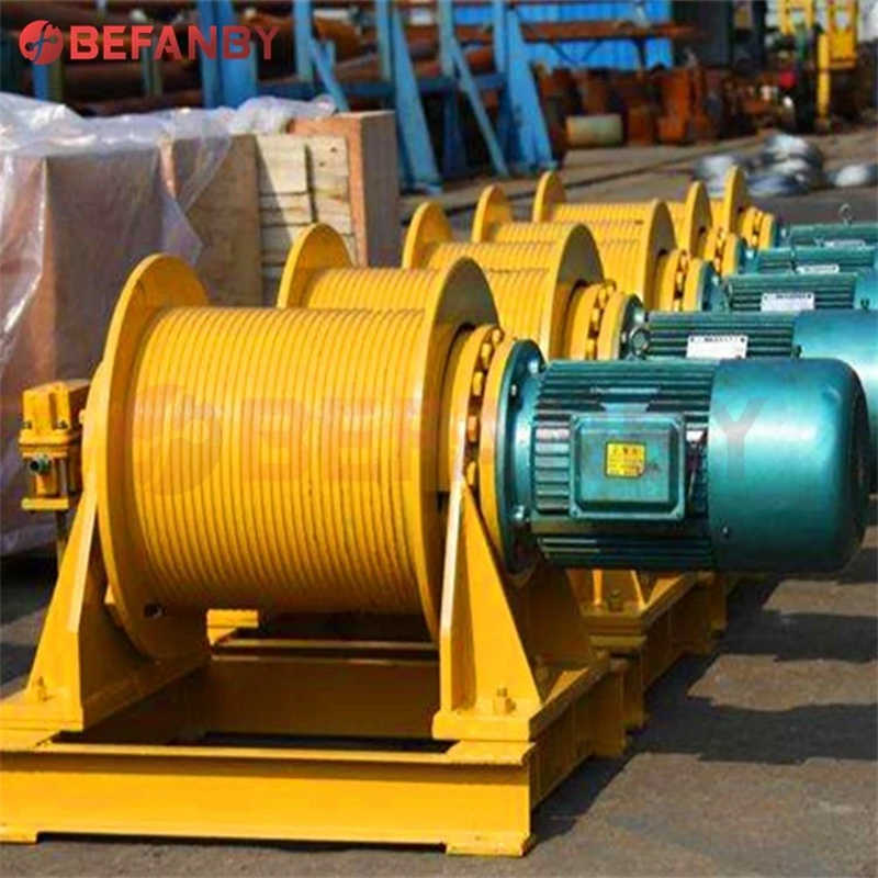 Heavy Duty Electric Cable 20 Ton Pulling Boat Slipway Winch