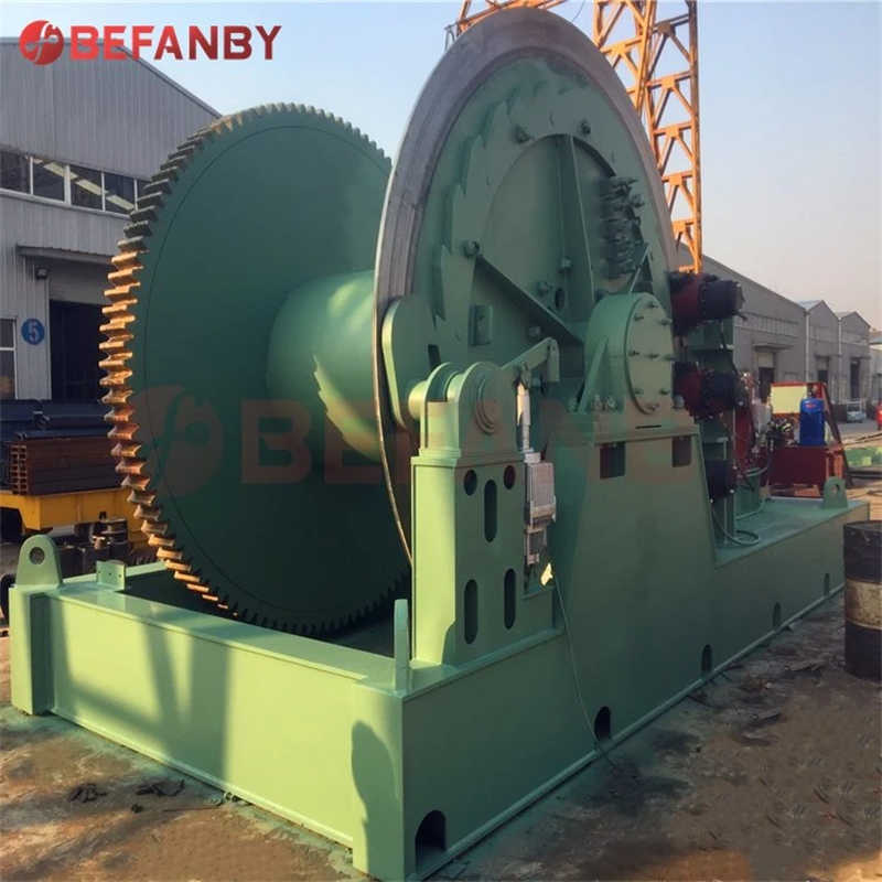 Heavy Duty Electric Cable 20 Ton Pulling Boat Slipway Winch