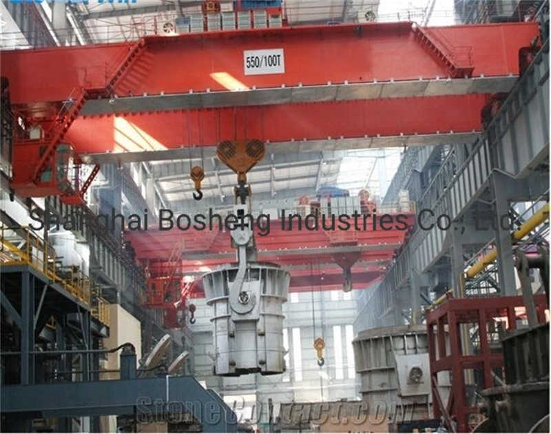 30 Ton 50 Ton Double Beam Foundry Overhead Casting Crane with Hook