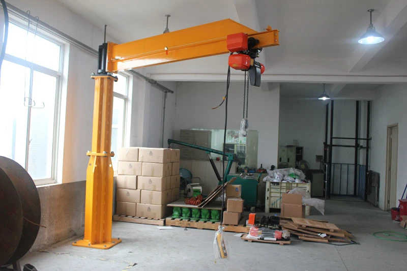 Motor Rotation Arm Lift Jib Crane with Electric Chain Hoist