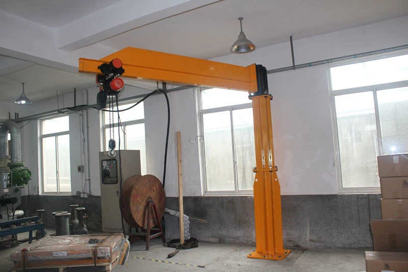 Motor Rotation Arm Lift Jib Crane with Electric Chain Hoist