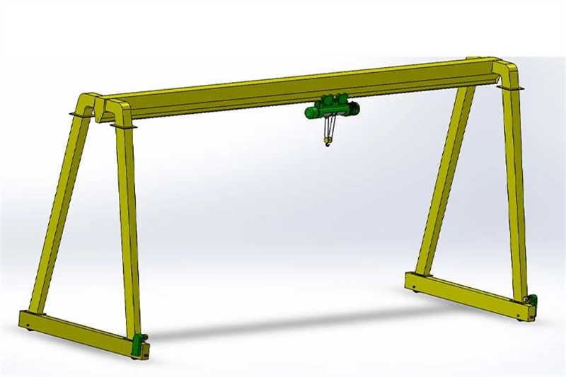 10t Single Girder Gantry Crane Manufacturer