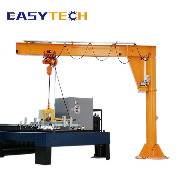 500kg Floor Mounted Fixed on Ground Arm Crane Electric Hoist Jib Crane