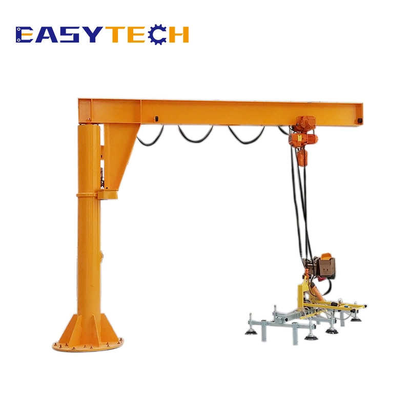 500kg Floor Mounted Fixed on Ground Arm Crane Electric Hoist Jib Crane