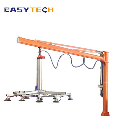 Plywood Swing Arm Lift Crane Small Vacuum Lift Mobile Manual Jib Crane