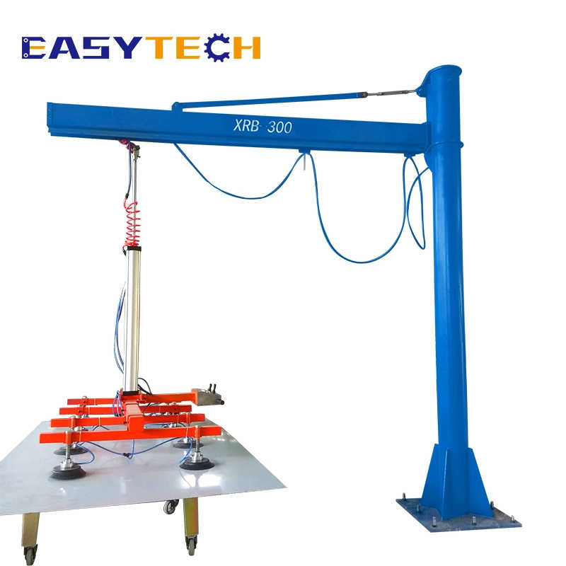 500kg Slewing 270 Degree Rotation Base Mount Cantilever Crane Electrical Hoist