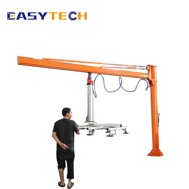 500kg Slewing 270 Degree Rotation Base Mount Cantilever Crane Electrical Hoist