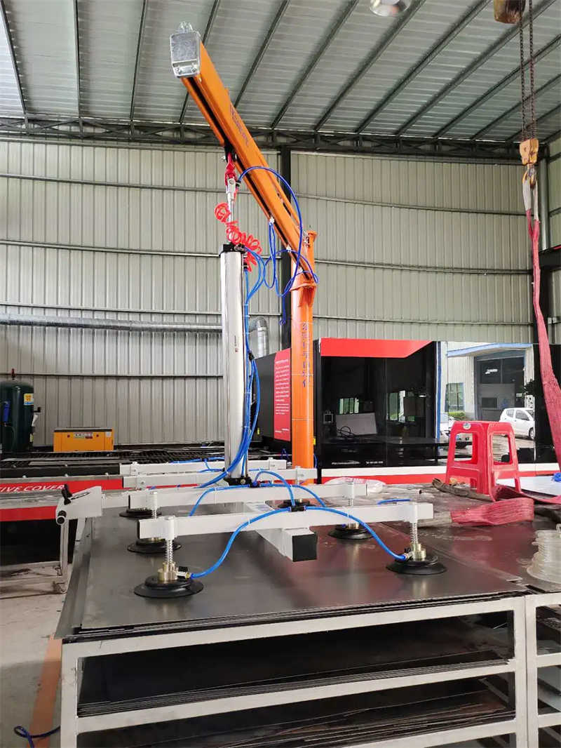 Pneumatic Sheet Metal Vacuum Lifting Equipment Jib Crane Vacuum Glass Lifter