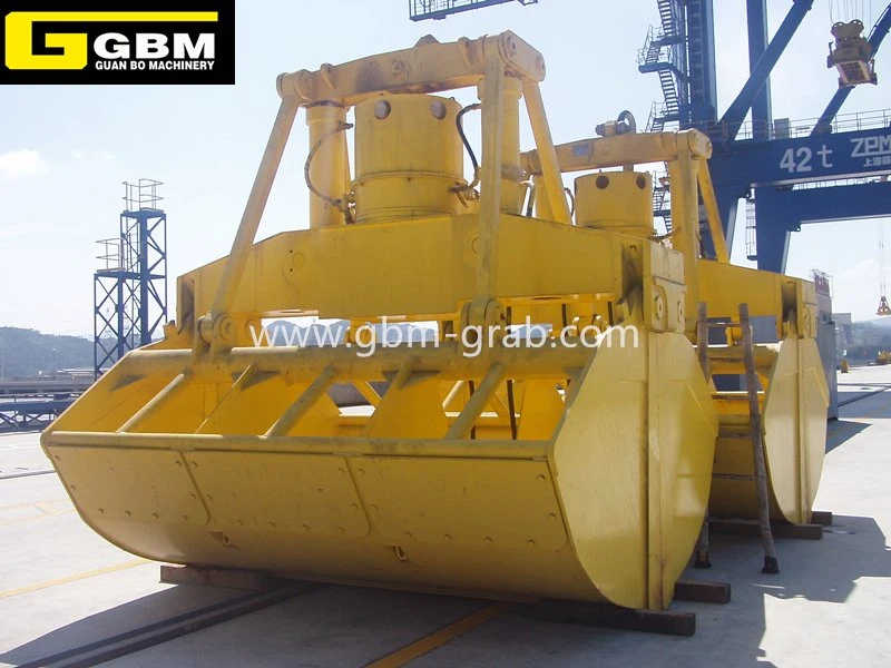 Electro Motor Hydraulic Quay Crane Grab 25ton