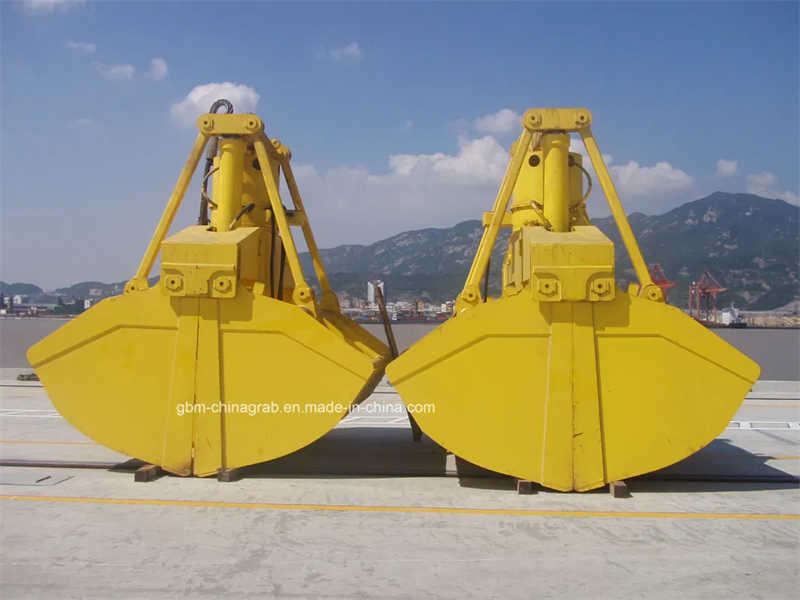 Electro Motor Hydraulic Quay Crane Grab 25ton