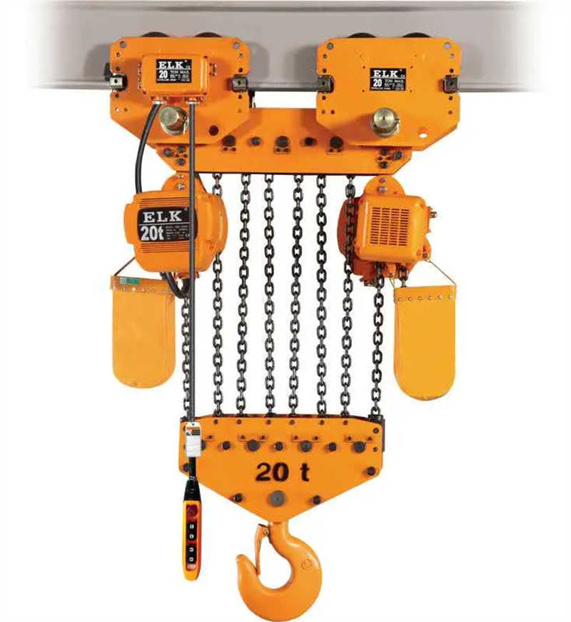 380V 7.5ton Single/Dual Speed Electric Chain Hoist with Trolley Lifting