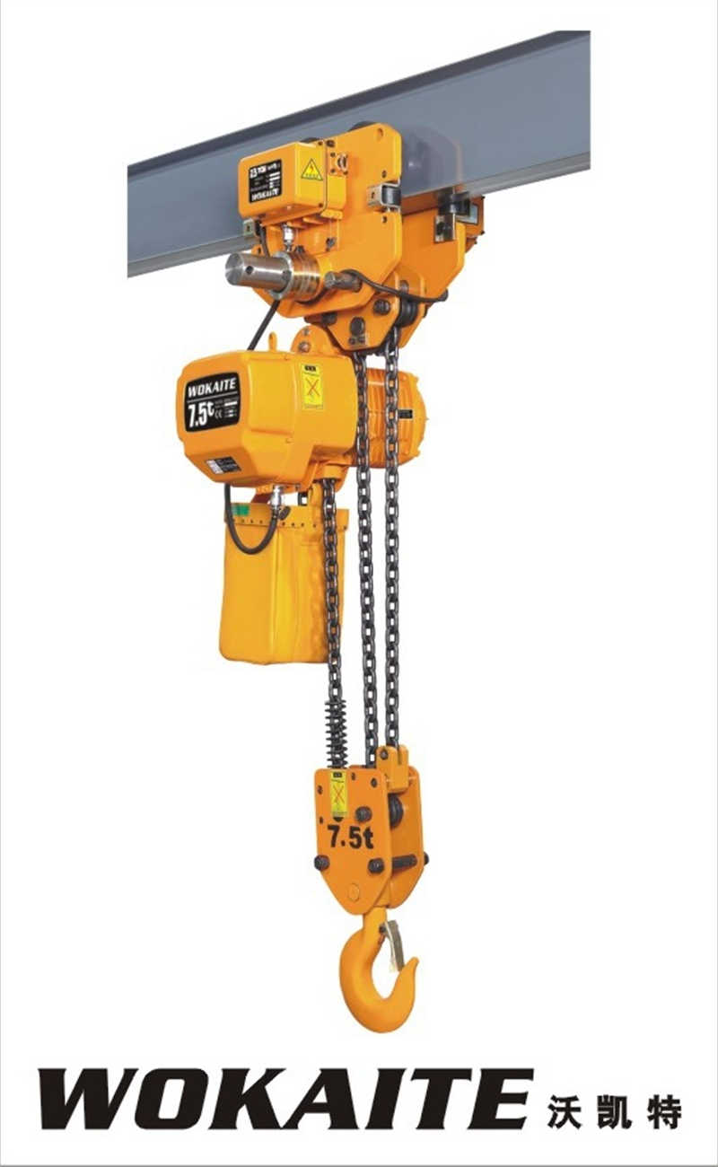 380V 7.5ton Single/Dual Speed Electric Chain Hoist with Trolley Lifting