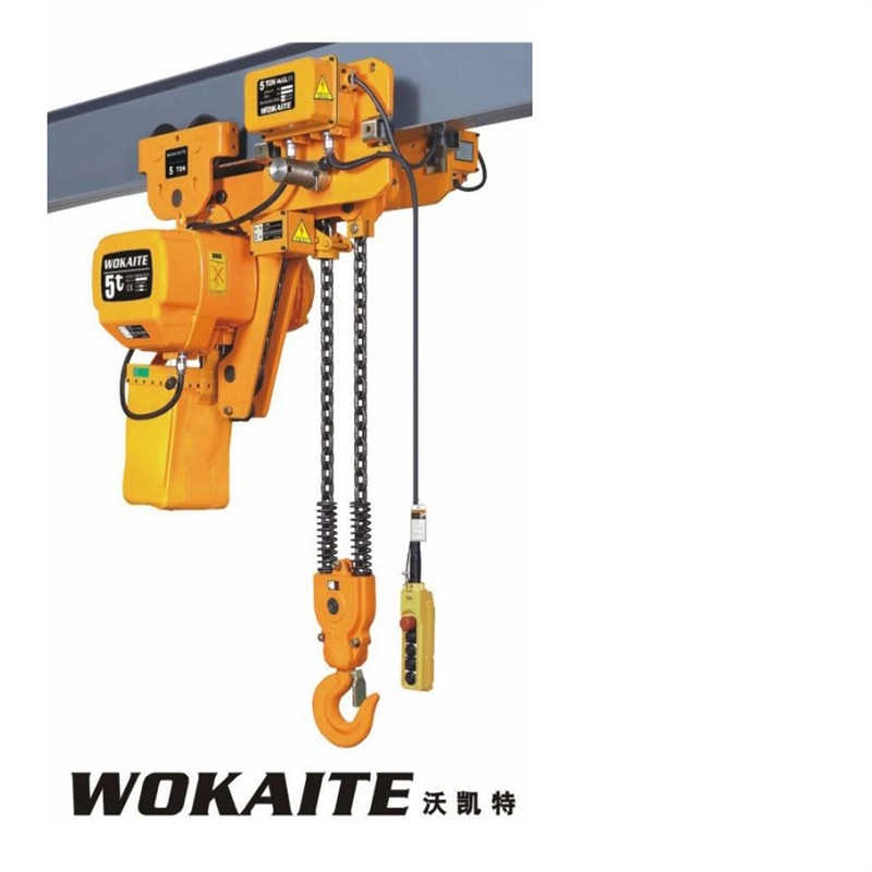 2.5 Ton Super-Low Lifting Loop Chain Electric Hoist Low Headroom with Trolley