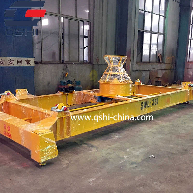 Four Pulley Electric Lifting Container Spreader for Multiple Crane