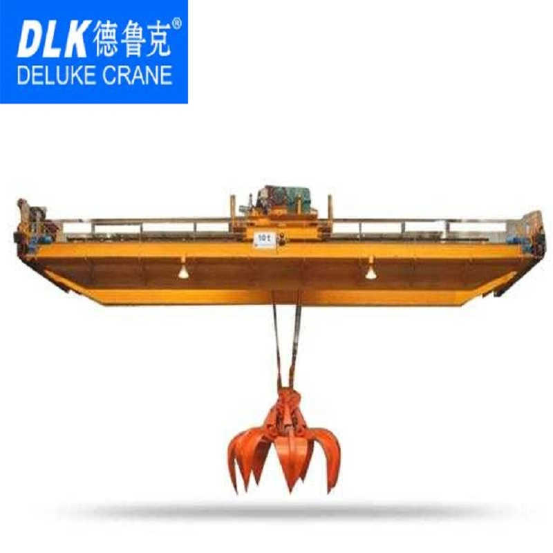 Qz Type Electric Double Girder with Grab Bucket Overhead Crane 10ton