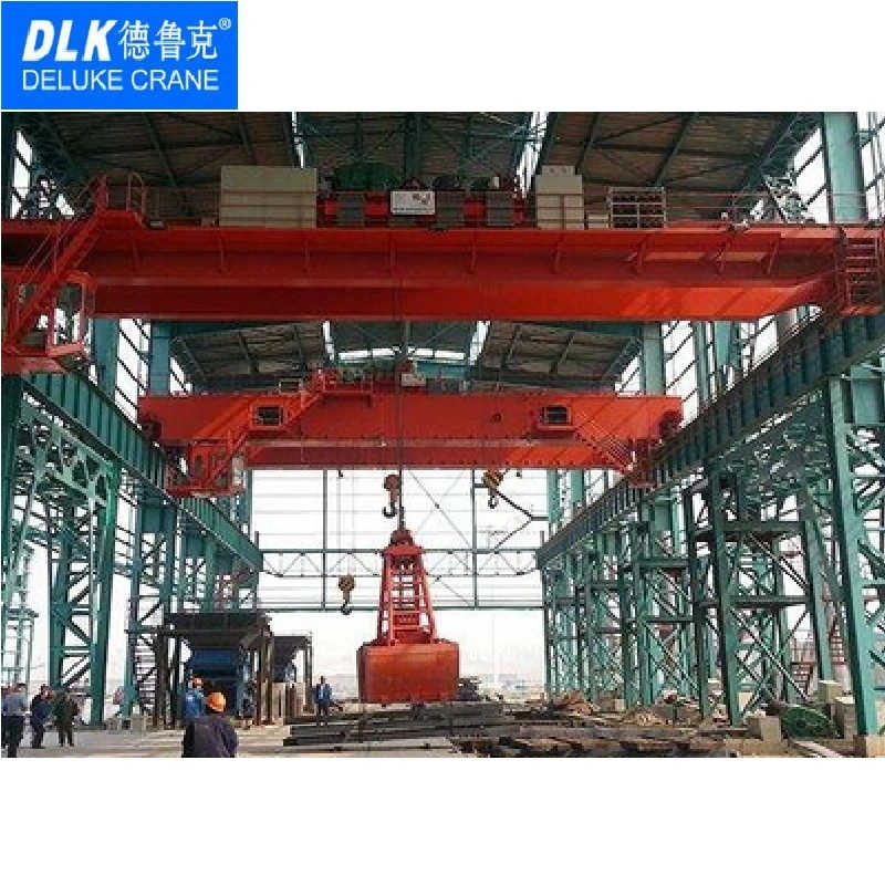 Qz Type Electric Double Girder with Grab Bucket Overhead Crane 10ton