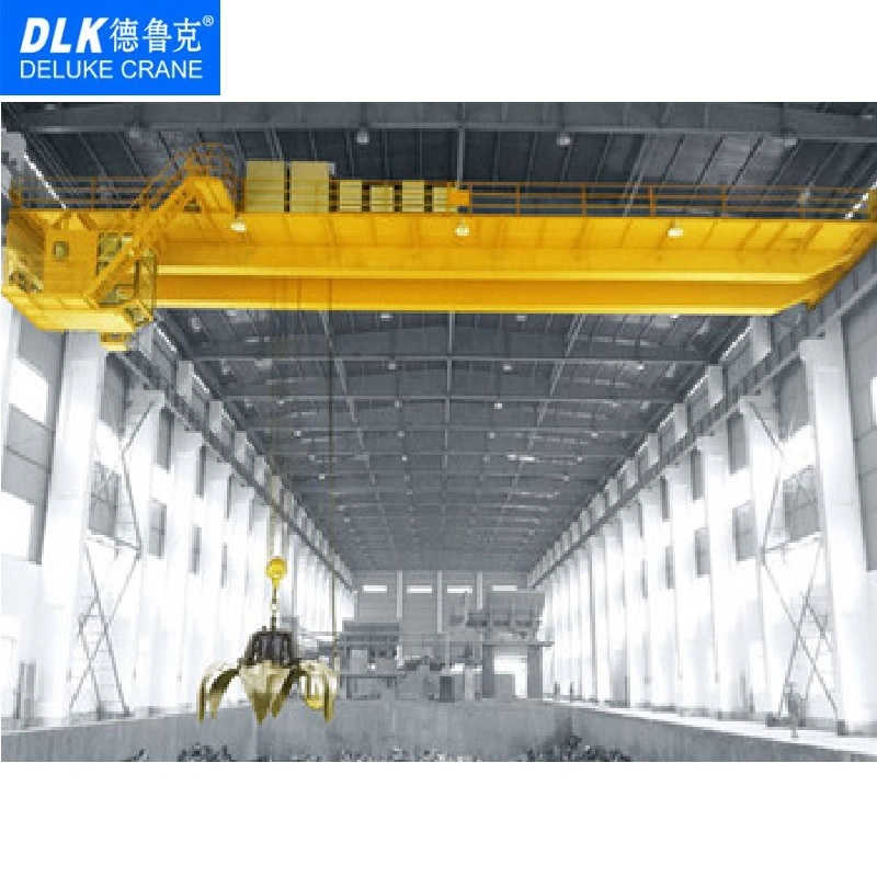 Qz Type Electric Double Girder with Grab Bucket Overhead Crane 10ton