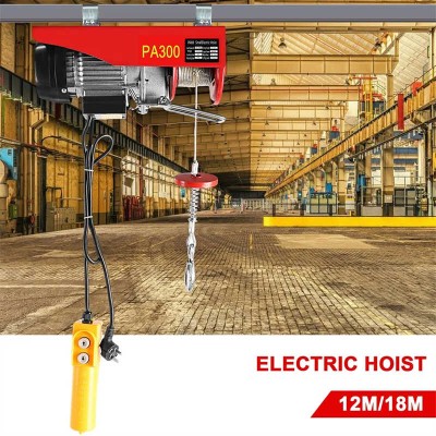 600kg Electric Hoist Winches Crane 1200W Gantry Lifting Hoist 18m