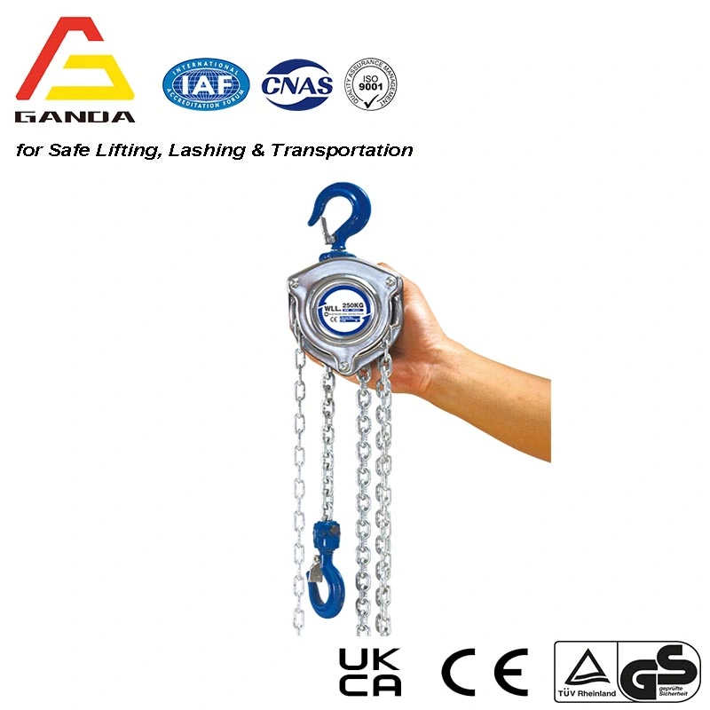 250kgs Manufacture Manual Mini Hand Pull Chain Blcok/Chain Hoist