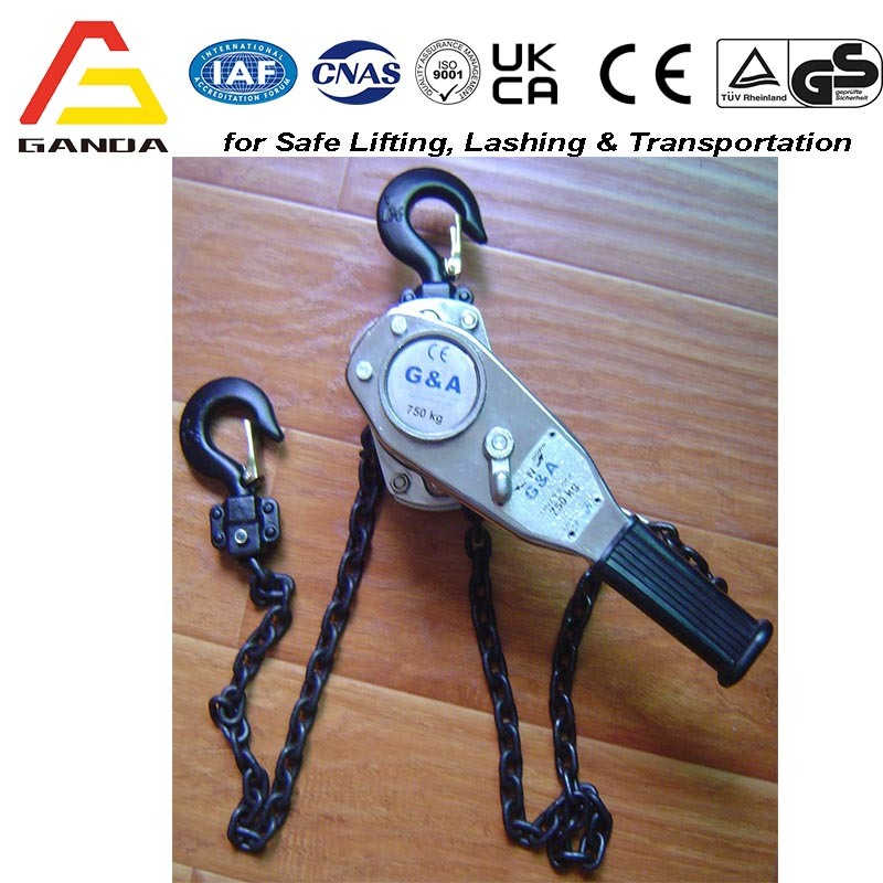 0.75t Rachet Lever Hoist with Load Chain and Overload Protection CE, GS