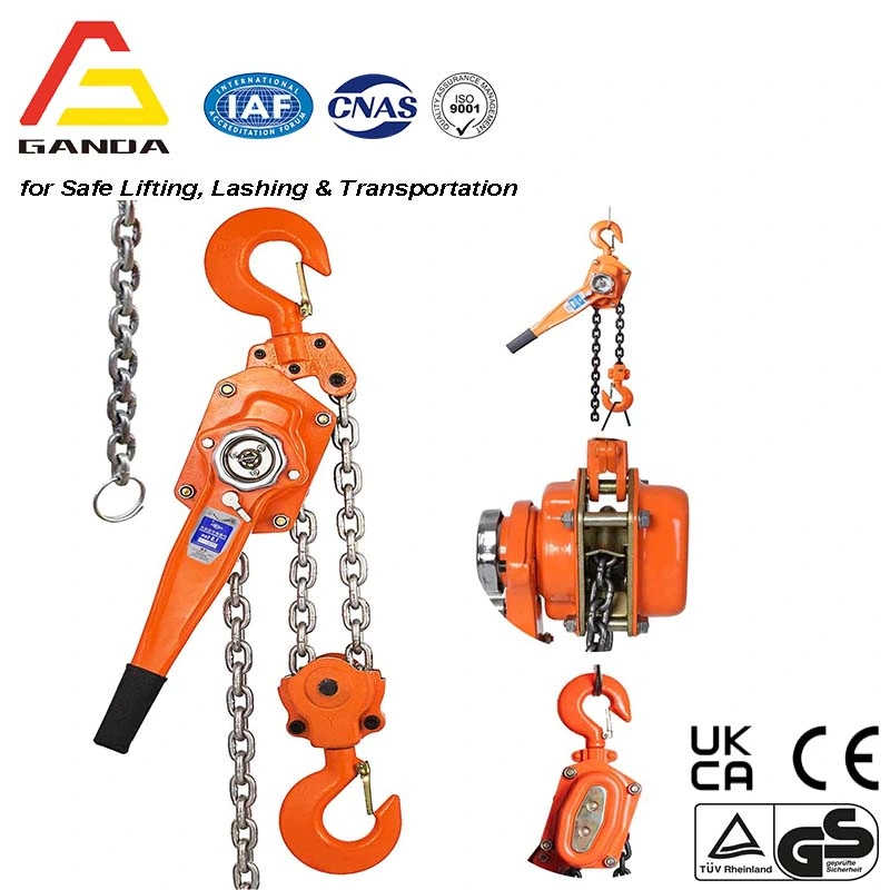 0.75t Rachet Lever Hoist with Load Chain and Overload Protection CE, GS