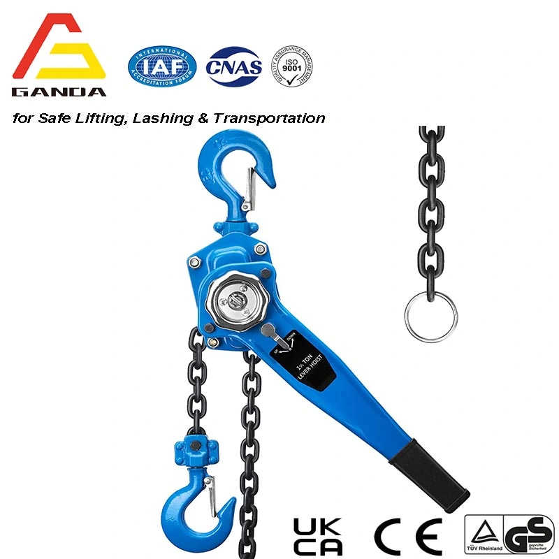 0.75t Rachet Lever Hoist with Load Chain and Overload Protection CE, GS