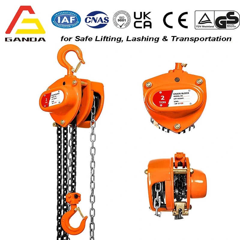 Factory Price Cheap 1t X 3m Manual Hand Chain Hoist with Overload Protection