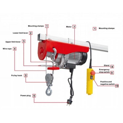 Hot Sale Mini Electric Hoist Electric Winch for Construction