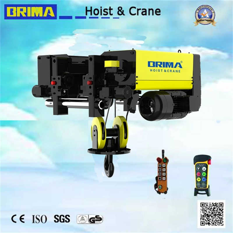 16t European Single Girder Electric Wire Rope Hoist with Germany Abm Motor