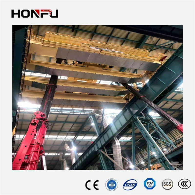 Honfu 5-320ton Double Girder Overhead Crane with Magnetic sale Singapore