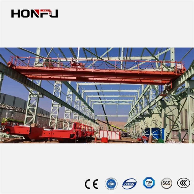 Honfu 5-320ton Double Girder Overhead Crane with Magnetic sale Singapore