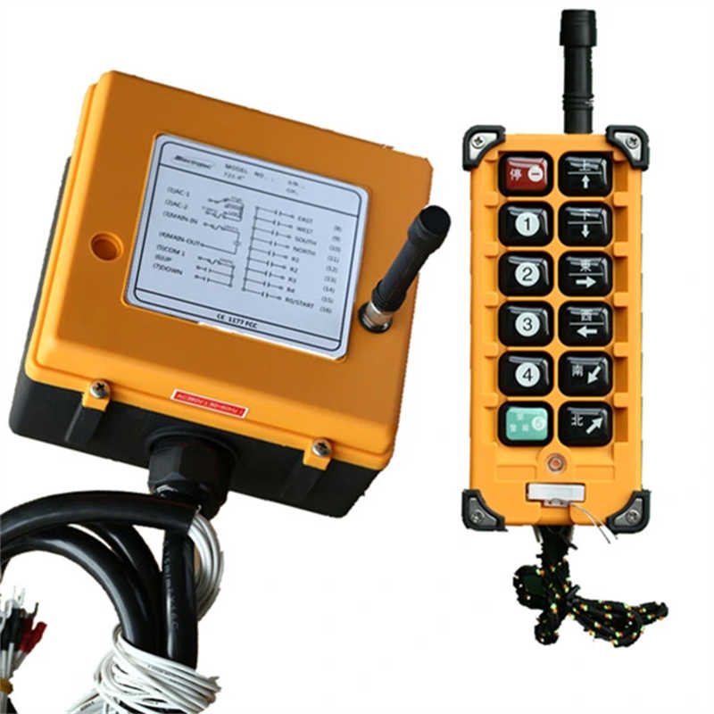 Industrial Wireless Remote Control for Overhead Crane 1 transmitter +1 receiver