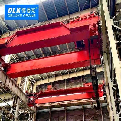 Qd Type 100t Heavy Duty Double Girder Electric Overhead Crane sale Thailand