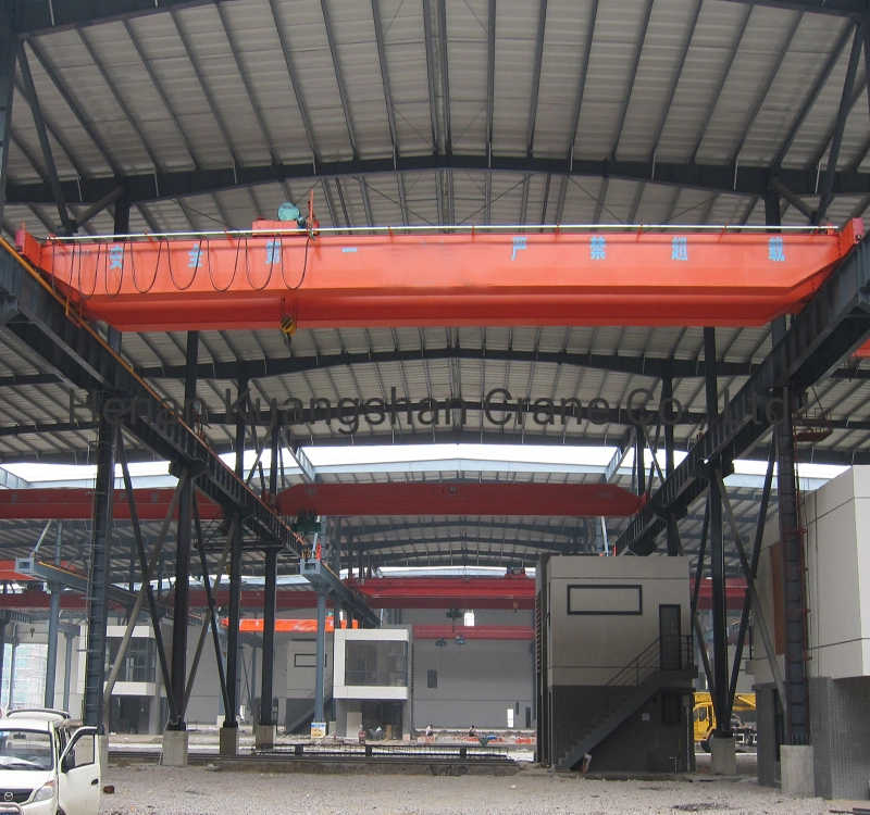 Lh Double Girder Overhead Bridge Crane with Hoist Trolley sale Poland