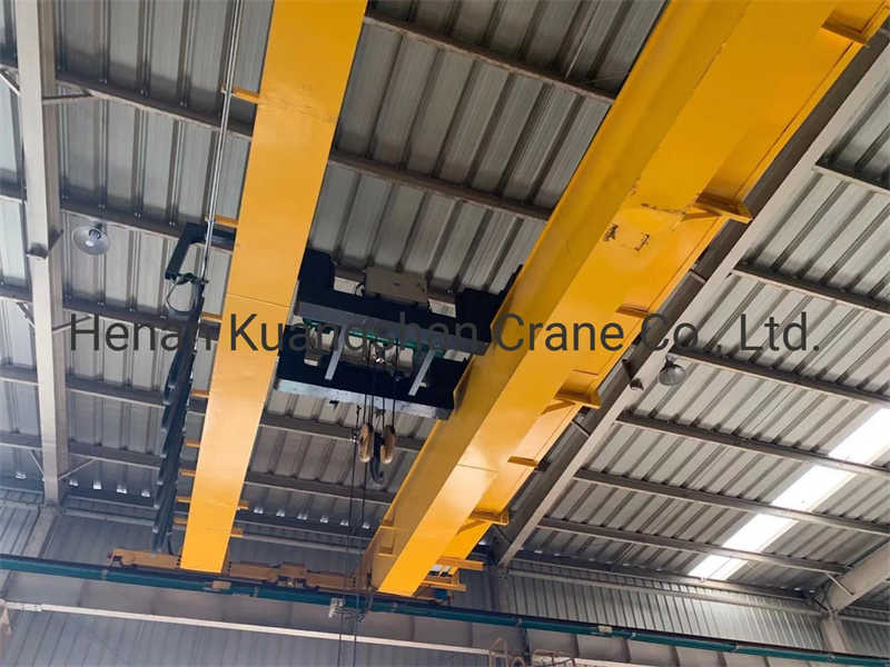 Lh Double Girder Overhead Bridge Crane with Hoist Trolley sale Poland