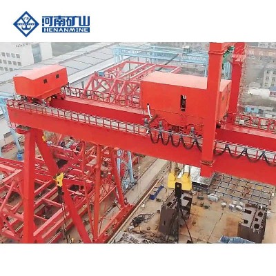 Double Girder Gantry Crane for Outdoors Using sale to Spain